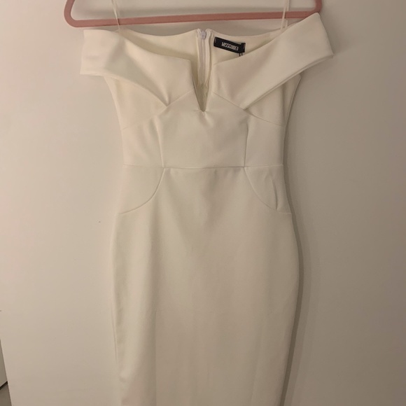 Missguided Off-Shoulder Midi Dress NWT - Picture 4 of 5